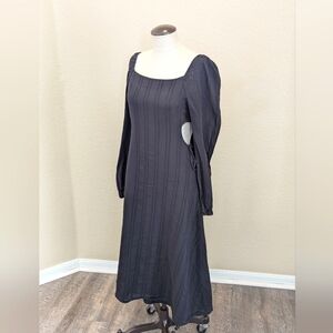 SOLD: Daisy Street cutout midi black dress